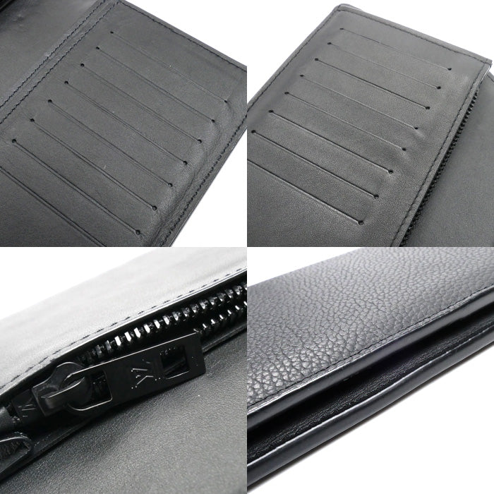 LOUIS VUITTON ルイ・ヴィトン ポルトフォイユ・ブラザ NM 長財布 LV アエログラム ブラック M69980 IC メンズ【中古】