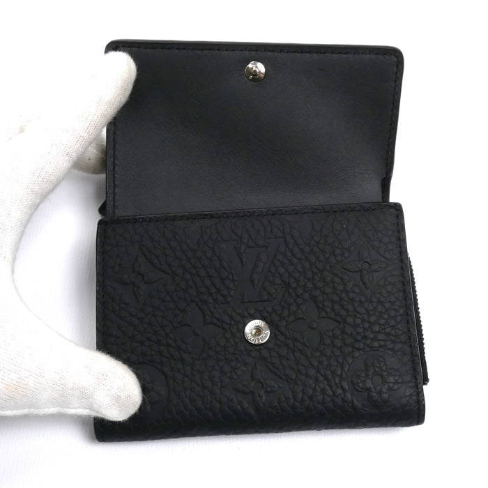 LOUIS VUITTON ルイ・ヴィトン ポルトフォイユ・パイロット 三つ折り財布 ブラック M82556 IC メンズ【中古】