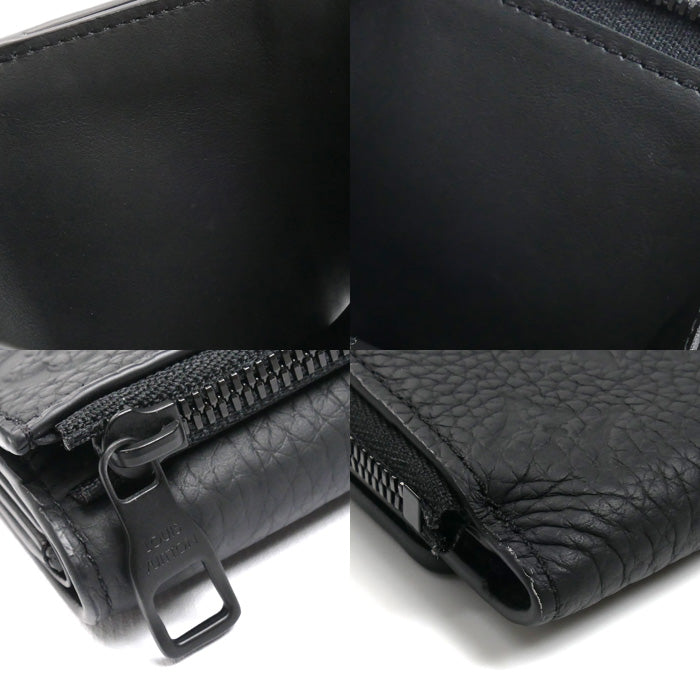 LOUIS VUITTON ルイ・ヴィトン ポルトフォイユ・パイロット 三つ折り財布 ブラック M82556 IC メンズ【中古】