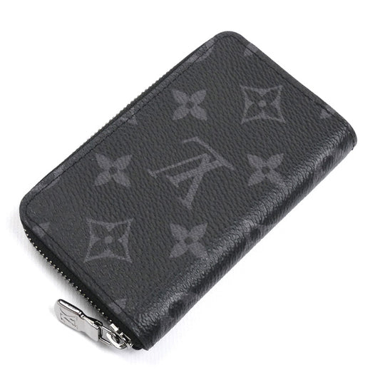 LOUIS VUITTON ルイ・ヴィトン ジッピー・コインパース ヴェルティカル コインケース モノグラム・エクリプス ブラック M81662 IC メンズ【中古】