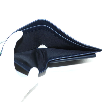 LOEWE ロエベ パズル バイフォールド コインウォレット 二つ折り財布 グリーン ベージュ ネイビー C510501X15 メンズ【中古】【美品】