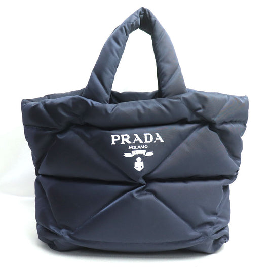 PRADA プラダ パデッド Re Nylon トートバッグ ネイビー 2VG082 アウトレット レディース【中古】