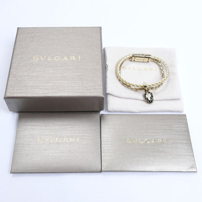 BVLGARI ブルガリ レザー GP セルペンティ フォーエバー  ブレスレット 16.5cm XS レディース【中古】
