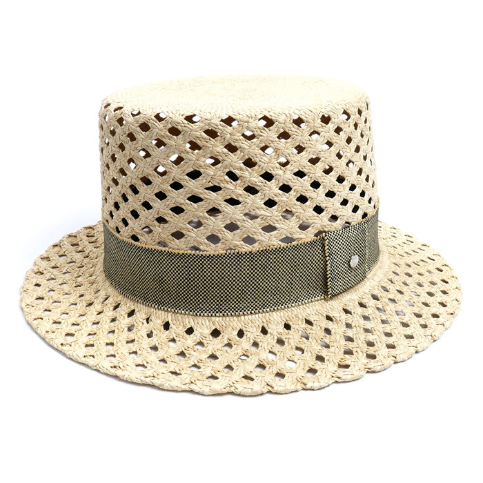 HERMES エルメス エレオノーラ パナマハット ハット ナチュラル 
57 レディース【未使用】【買取品】