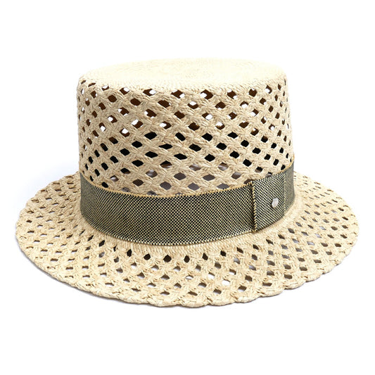 HERMES エルメス エレオノーラ パナマハット ハット ナチュラル 
57 レディース【未使用】【買取品】