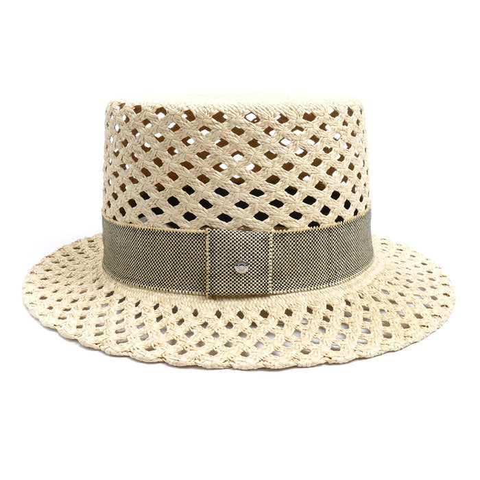 HERMES エルメス エレオノーラ パナマハット ハット ナチュラル 
57 レディース【未使用】【買取品】