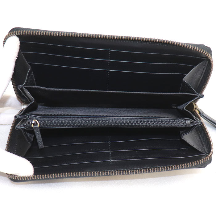 GUCCI グッチ GGマーモント 長財布 ラウンドファスナー ホワイト ブラック 443123 レディース【中古】【美品】