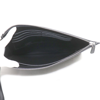 BVLGARI ブルガリ フラグメントコラボ クラッチバッグ ブラック 288581 IC メンズ【中古】