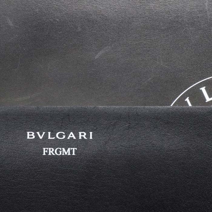 BVLGARI ブルガリ フラグメントコラボ クラッチバッグ ブラック 288581 IC メンズ【中古】