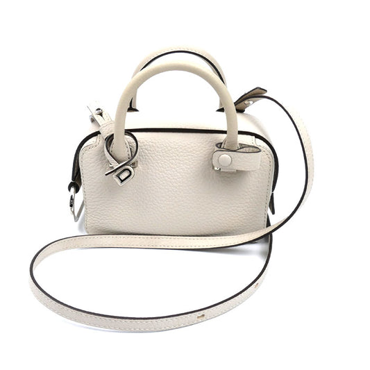 DELVAUX クールボックス ナノ 2Wayショルダーバッグ ベージュ AA0669AQY085YPA 訳アリ レディース【中古】【美品】