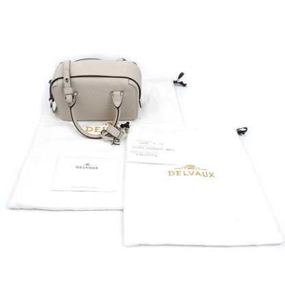 DELVAUX クールボックス ナノ 2Wayショルダーバッグ ベージュ AA0669AQY085YPA 訳アリ レディース【中古】【美品】