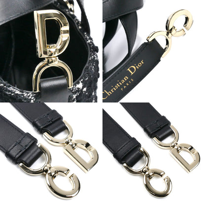 Dior ディオール Dior Toujours バーティカル トートバッグ スモール 2Wayショルダーバッグ ブラック M2835ODFG_M911 ツイード レディース【中古】【美品】
