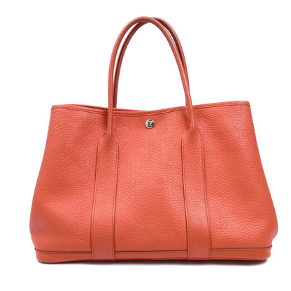 HERMES エルメス ガーデンパーティ 36 ハンドバッグ ルージュピヴォワンヌ 064423CK レディース □P刻印【中古】