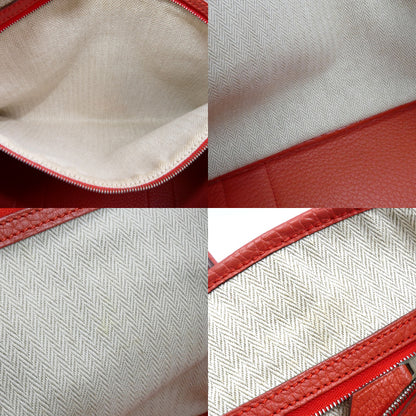 HERMES エルメス ガーデンパーティ 36 ハンドバッグ ルージュピヴォワンヌ 064423CK レディース □P刻印【中古】