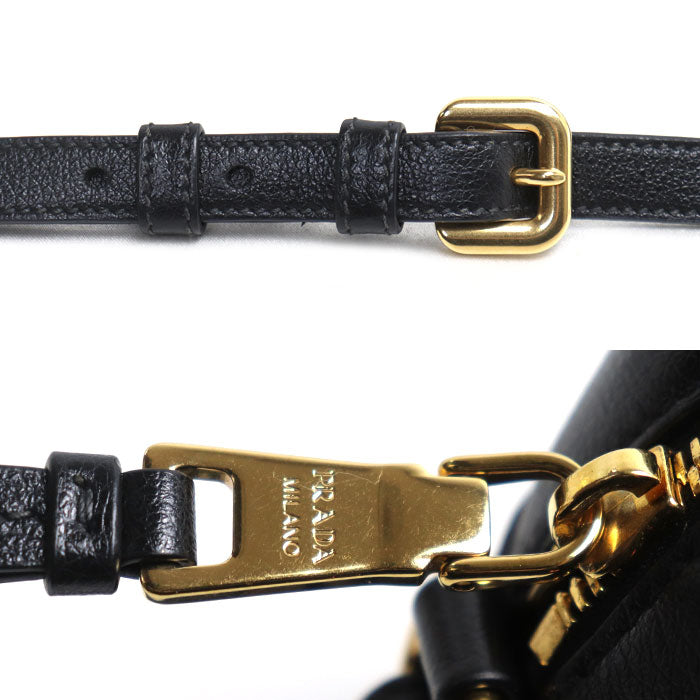 PRADA プラダ ショルダーバッグ ブラック 1BH089 2EBJ F0002 レディース【中古】【美品】