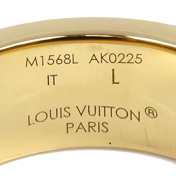 LOUIS VUITTON ルイ・ヴィトン メタル ナノ グラム エナメル リング・指輪 M1568L AK0225 15号 6.4g レディース【中古】