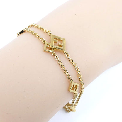 FENDI フェンディ ブロンズ フォーエバー フェンディ ブレスレット 8AL013B08F0CFK 4.7g 15/16.5/18/19.5cm レディース【中古】【美品】