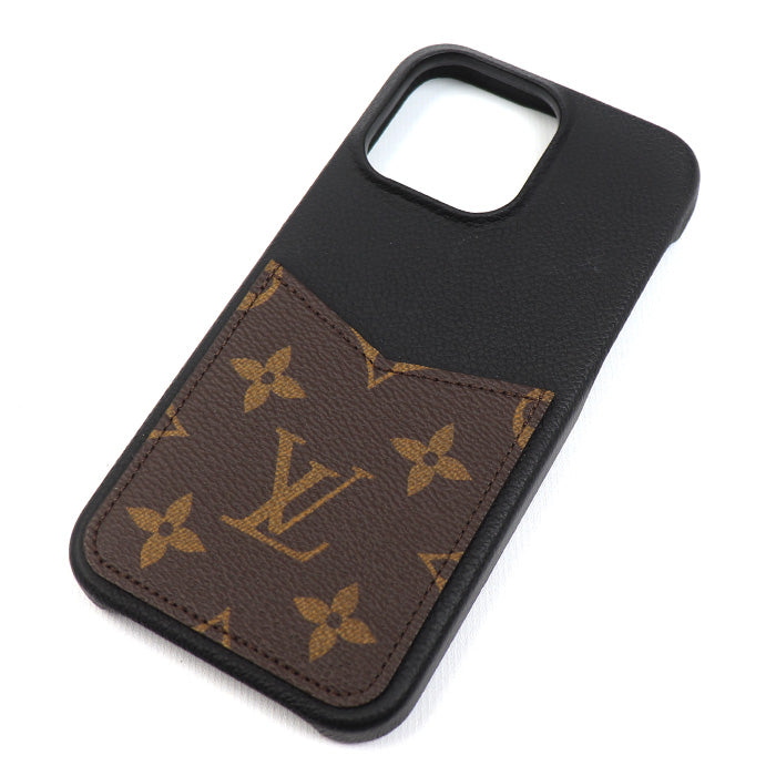LOUIS VUITTON ルイ・ヴィトン IPHONE･バンパー 15 PRO MAX iPhoneケース ブラック ブラウン M82888 ME4223 ユニセックス【中古】【美品】