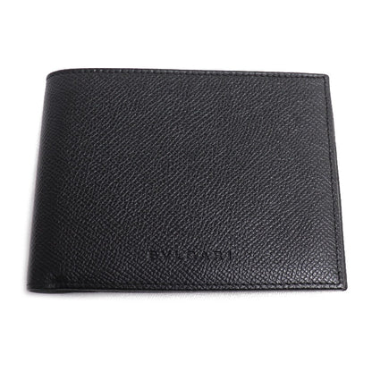BVLGARI ブルガリ HIPSTER LARGE 2 FOLDS 二つ折り財布 ブラック 20495 メンズ【中古】【美品】