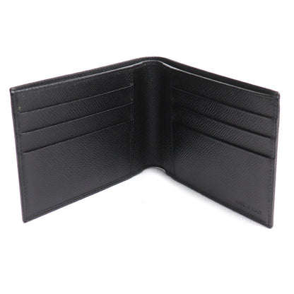 BVLGARI ブルガリ HIPSTER LARGE 2 FOLDS 二つ折り財布 ブラック 20495 メンズ【中古】【美品】