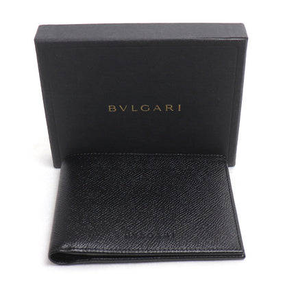 BVLGARI ブルガリ HIPSTER LARGE 2 FOLDS 二つ折り財布 ブラック 20495 メンズ【中古】【美品】