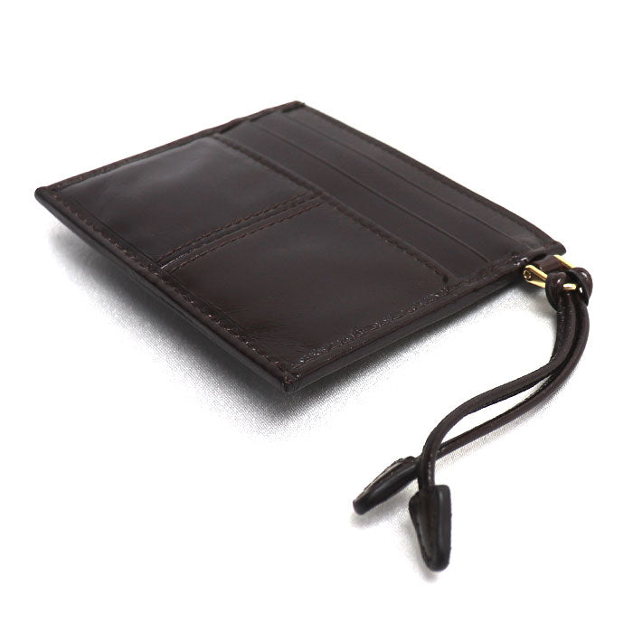 PRADA プラダ ソフトルックスレザー カードケース カードケース ブラウン 1MC025_2CYR_F0003 IC レディース【中古】【美品】