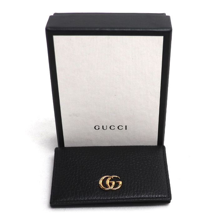 GUCCI グッチ GGマーモント カードケース ブラック 474749 メンズ【中古】【美品】