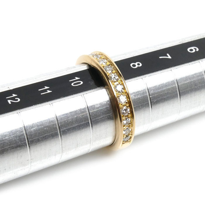 K18YG イエローゴールド リング・指輪 ダイヤモンド0.30ct 9号 3.0g レディース【中古】