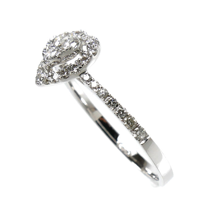 K18WG ホワイトゴールド リング・指輪 ダイヤモンド0.40ct 12号 2.0g レディース【中古】