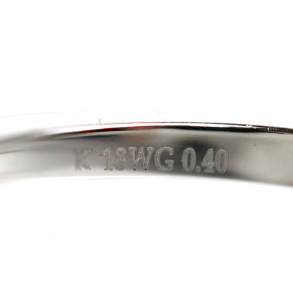 K18WG ホワイトゴールド リング・指輪 ダイヤモンド0.40ct 12号 2.0g レディース【中古】