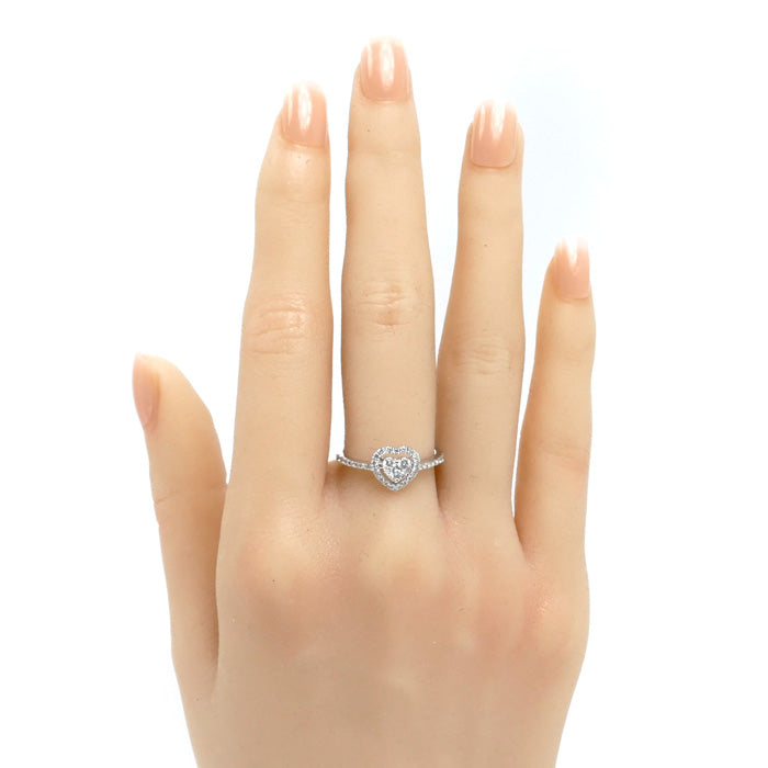 K18WG ホワイトゴールド リング・指輪 ダイヤモンド0.40ct 12号 2.0g レディース【中古】
