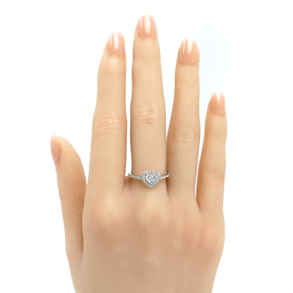 K18WG ホワイトゴールド リング・指輪 ダイヤモンド0.40ct 12号 2.0g レディース【中古】