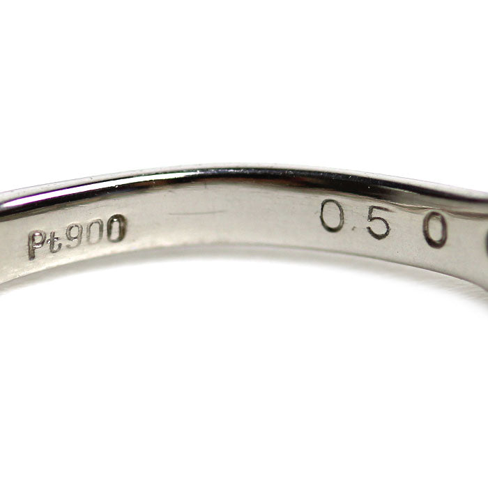 Pt900プラチナ リング・指輪 ダイヤモンド0.50ct 7号 1.6g レディース【中古】