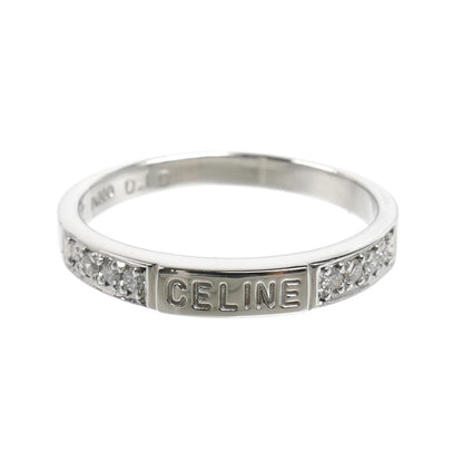 CELINE セリーヌ Pt900プラチナ リング・指輪 ダイヤモンド0.10ct 14号 4.2g レディース【中古】