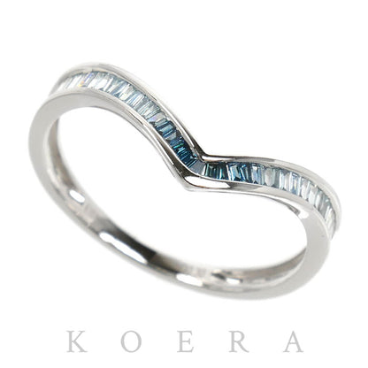 K18WG ホワイトゴールド リング・指輪 ダイヤモンド0.30ct 18.5号 2.2g レディース【中古】