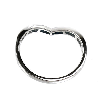 K18WG ホワイトゴールド リング・指輪 ダイヤモンド0.30ct 18.5号 2.2g レディース【中古】