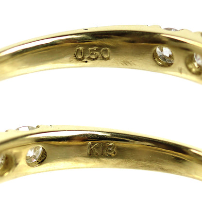 K18YG イエローゴールド リング・指輪 ダイヤモンド0.50ct 10号 1.9g レディース【中古】