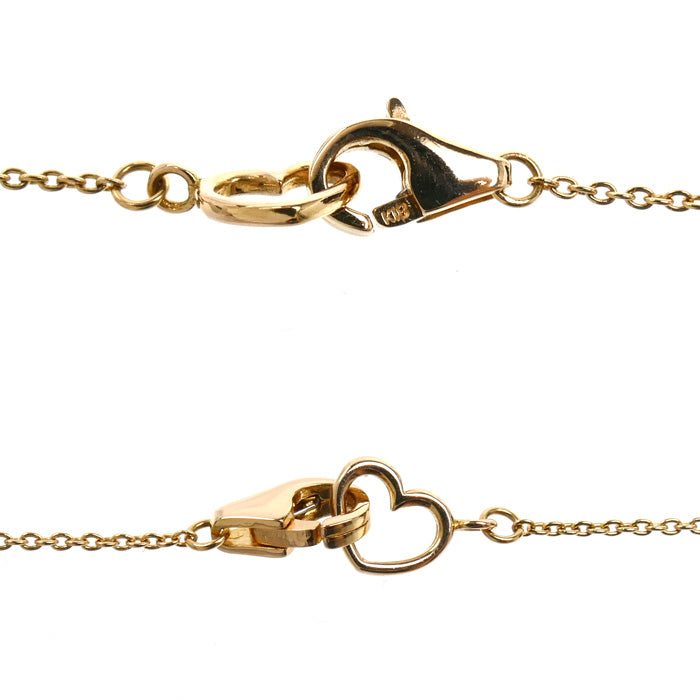 Ponte Vecchio ポンテヴェキオ K18PG ピンクゴールド エテルノ ロトンドS ネックレス ダイヤモンド0.03ct サファイア0.11ct ルビー0.03ct 2.1g 40cm レディース【中古】【美品】