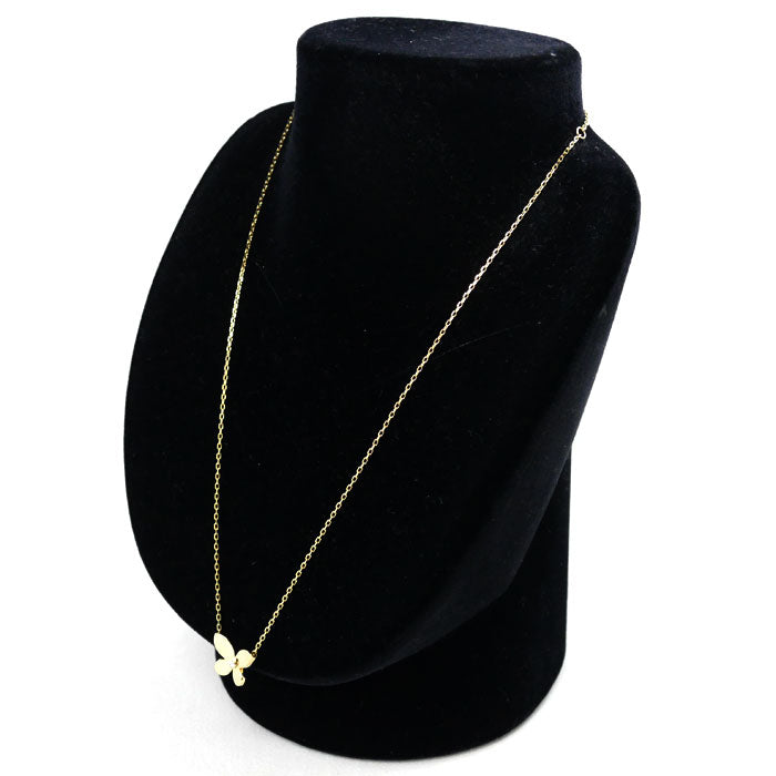 GRAFF グラフ K18YG イエローゴールド ミニ バタフライ ネックレス RGP815 ダイヤモンド 5.7g 41/46.5cm レディース【中古】