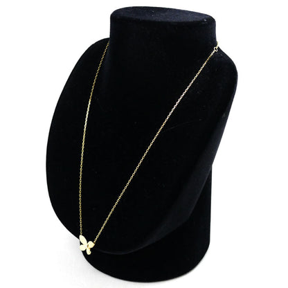 GRAFF グラフ K18YG イエローゴールド ミニ バタフライ ネックレス RGP815 ダイヤモンド 5.7g 41/46.5cm レディース【中古】