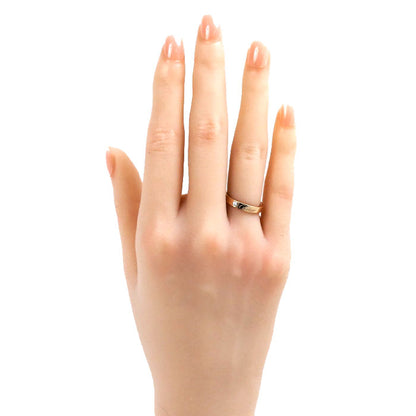 CARTIER カルティエ K18PG ピンクゴールド エングレーブド 1P ダイヤ リング・指輪 B4086448 ダイヤモンド 8号 48 3.4g レディース【中古】【美品】