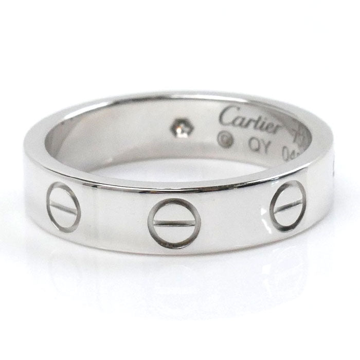 CARTIER カルティエ K18WG ホワイトゴールド ラブリング 1Pダイヤ リング・指輪 B4050547 ダイヤモンド 7号 47 4.1g レディース【中古】【美品】