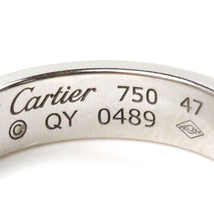 CARTIER カルティエ K18WG ホワイトゴールド ラブリング 1Pダイヤ リング・指輪 B4050547 ダイヤモンド 7号 47 4.1g レディース【中古】【美品】