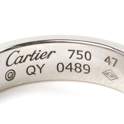CARTIER カルティエ K18WG ホワイトゴールド ラブリング 1Pダイヤ リング・指輪 B4050547 ダイヤモンド 7号 47 4.1g レディース【中古】【美品】
