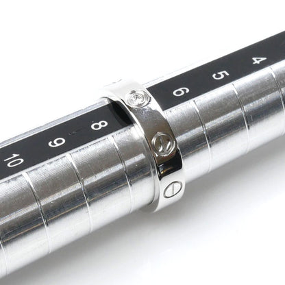 CARTIER カルティエ K18WG ホワイトゴールド ラブリング 1Pダイヤ リング・指輪 B4050547 ダイヤモンド 7号 47 4.1g レディース【中古】【美品】