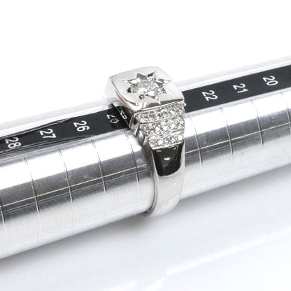 Pt900プラチナ ダイヤ 印台 リング・指輪 ダイヤモンド0.50ct 24号 13.8g メンズ【中古】【美品】
