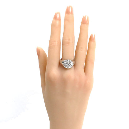 Pt850プラチナ ダイヤ リング・指輪 ダイヤモンド0.69ct 20号 15.2g メンズ【中古】【美品】