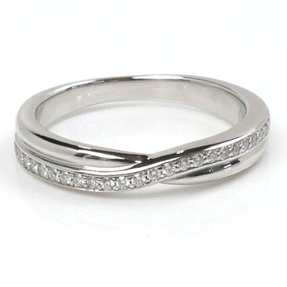 HARRY WINSTON ハリーウィンストン Pt950プラチナ トリスト ワンロウ バンドリング リング・指輪 WBDPRD1RFT ダイヤモンド 9号 4.7g レディース【中古】【美品】