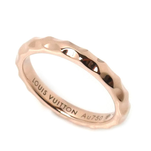 LOUIS VUITTON ルイ・ヴィトン K18PG ピンクゴールド アリアンス モノグラム アンフィニ リング・指輪 Q9F73C 9号 49 3.4g レディース【中古】【美品】