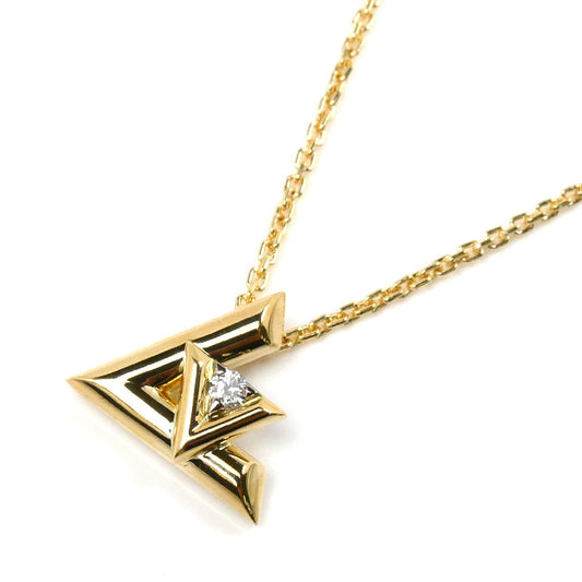 LOUIS VUITTON ルイ・ヴィトン K18YG イエローゴールド ヴォルト ワン PM ネックレス Q93805 G14745 ダイヤモンド 5.6g 45cm レディース【中古】【美品】